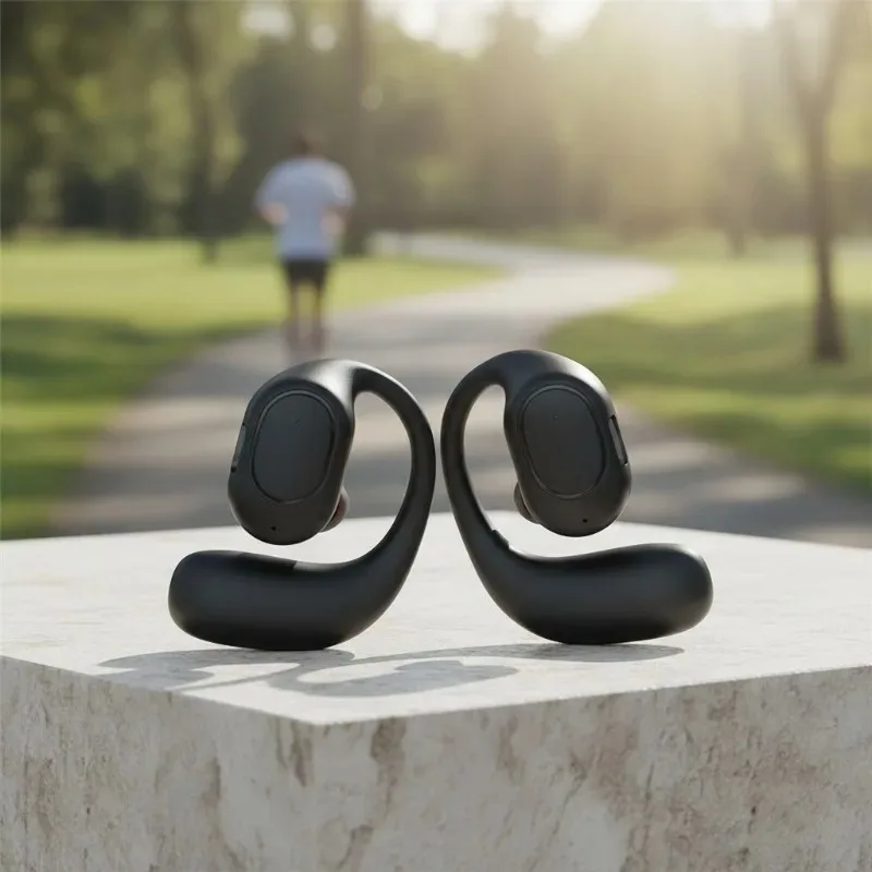 Auscultadores bluetooth de condução óssea com microfone_voghion.com