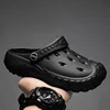 Children's Non-slip Eva Clogs Sandals Summer Solid Color Anti-collision Toe Cap Beach Slippers For Boys Kid's Garden Shoes H51 1