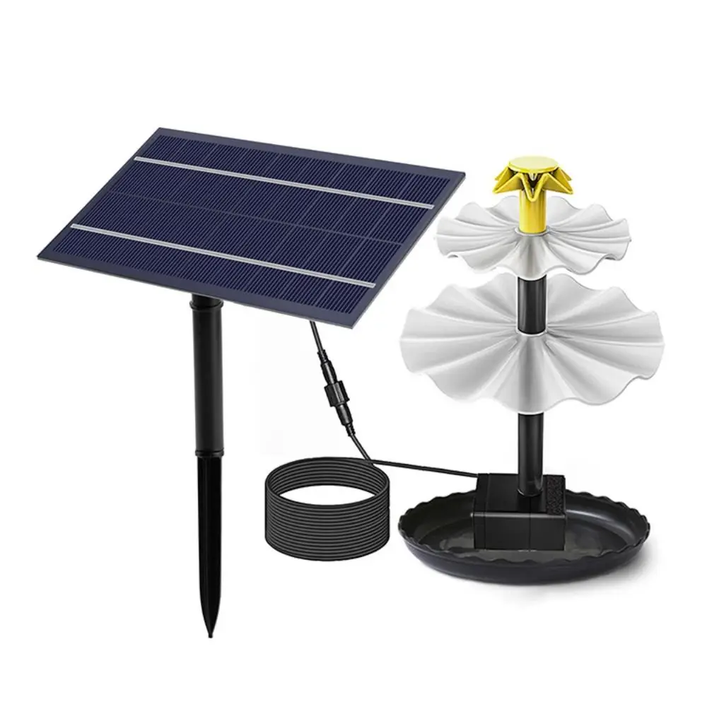 DIY Solar Fountain Pump With Water Pump With Spray Heads Water Sprinkler Sprayer Solar Panel Aquarium Fountain Bird Bath
