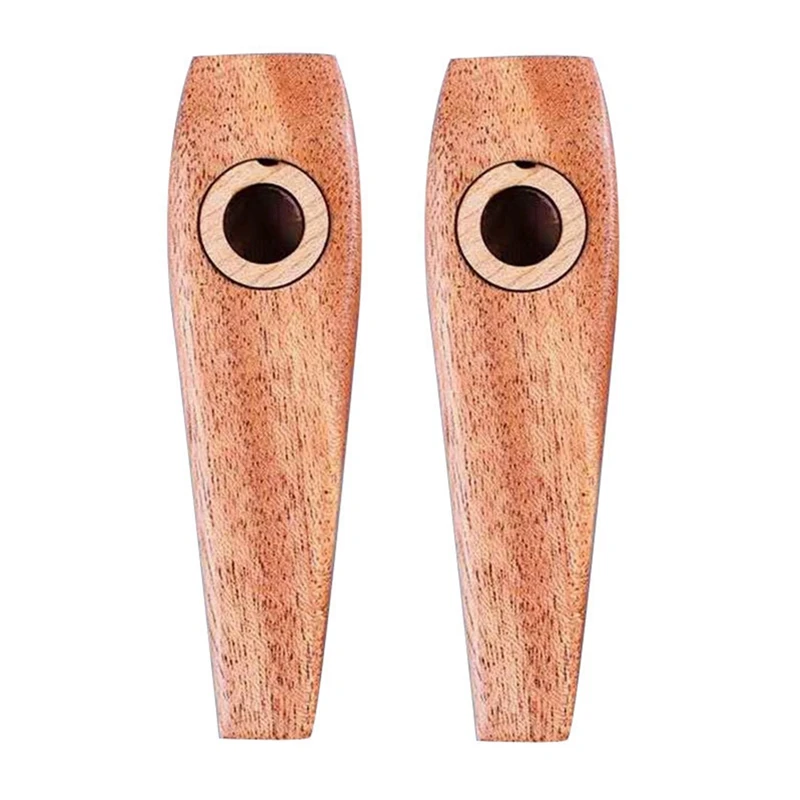 

Деревянная флейта Kazoos 2 шт., аксессуары для гитары с диафрагмой Kazoo для гитары, укулеле, скрипки, пианино