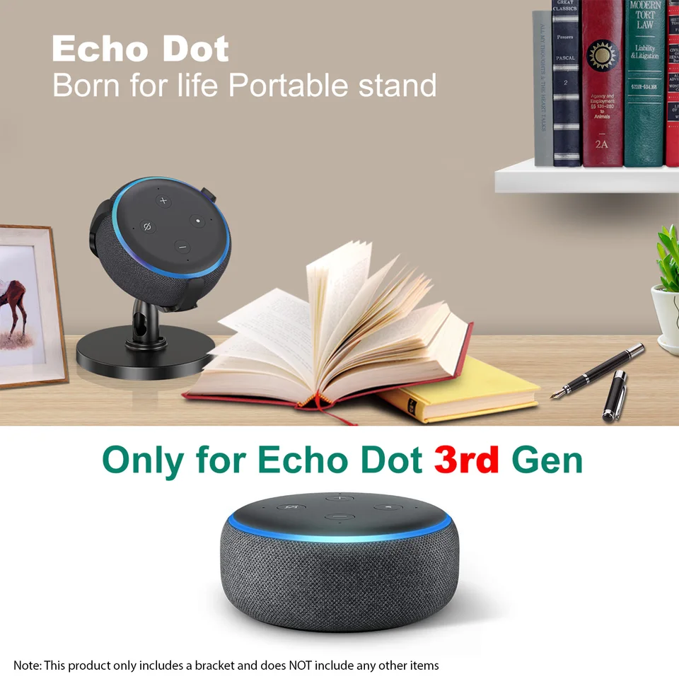 Speaker Stand Suitable For Echo Dot 3rd Desktop Bracket 360 Degrees R8I4