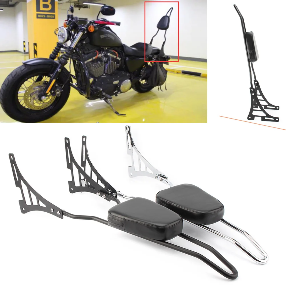 Moto Posteriore Passeggero Sissy Bar Schienale Pad Protector Per Harley Davidson Sportster Xl 883 1200 Xl883 Xl1200
