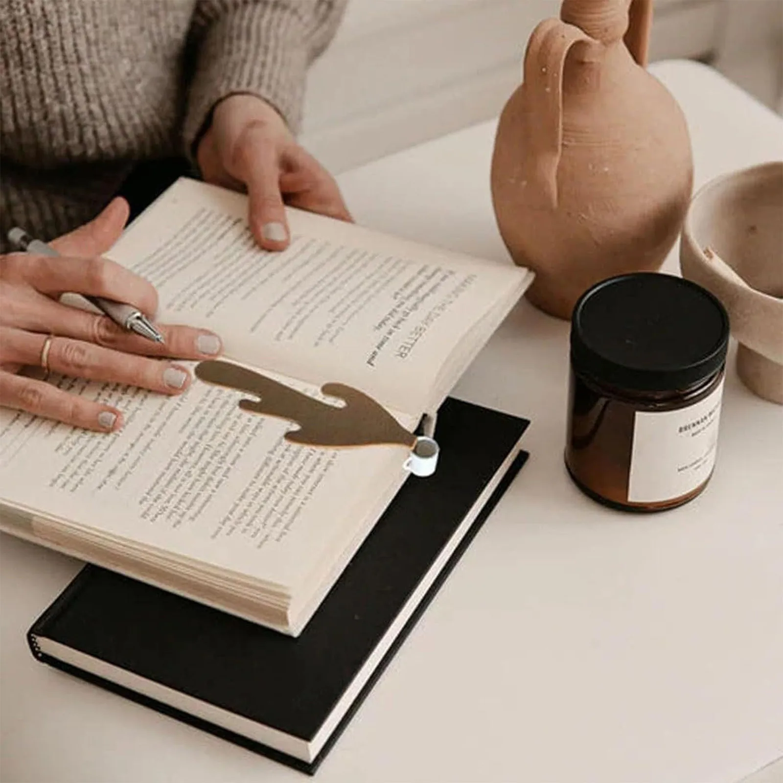 Spilled Coffee Bookmark Corner Marker Bookmarks Kids Gifts Bookmark Page Holder