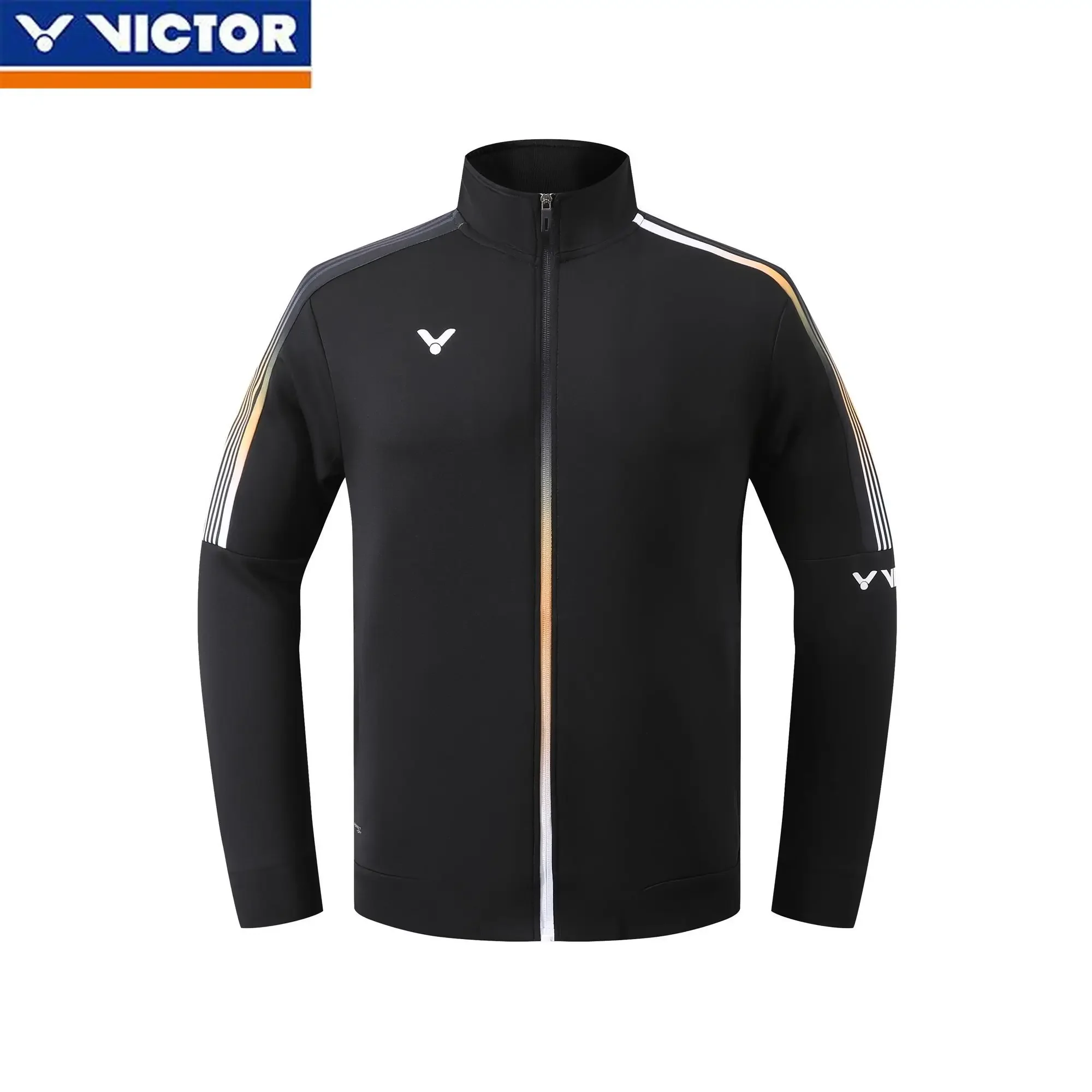 Victor New Men's and Women's Same Badminton Jersey Sports and Leisure Long-sleeved Jacket with Trousers Set