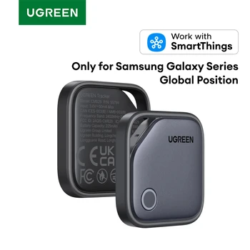 UGREEN 2팩 Bluetooth 추적기 태그는 Samsung SmartThings 앱과 함께 작동합니다(Samsung 전용), 550일 재생 시간 아이템 찾기 스마트 태그 
