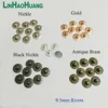 500sets/pack 9.5mm brass garment jeans buttons rivets stud rivets alum nail nickle/black /bronze/gold for jeans pocket + tools 1