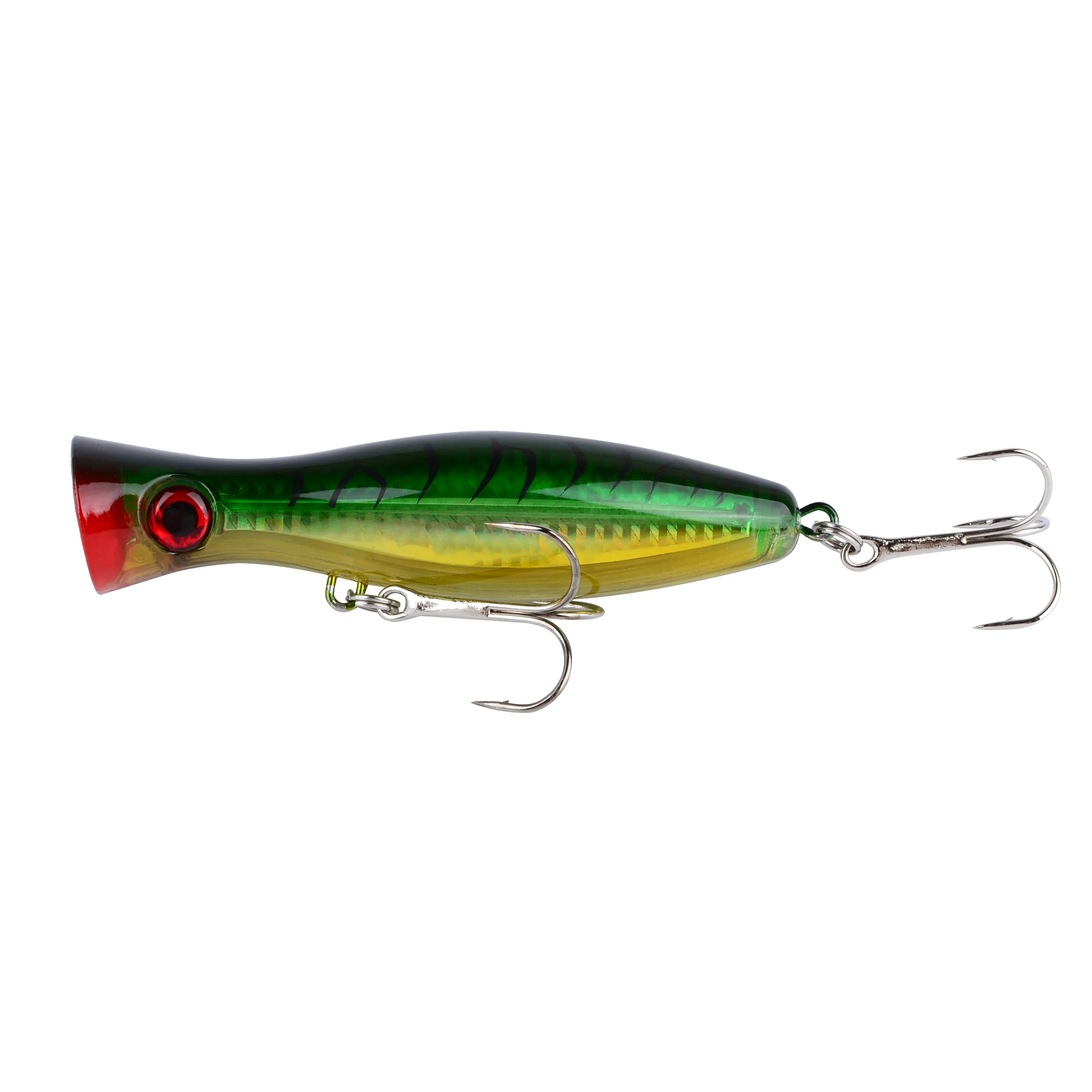 Enhanced Fishing Popper Lure for Saltwater and Freshwater Surface Casting