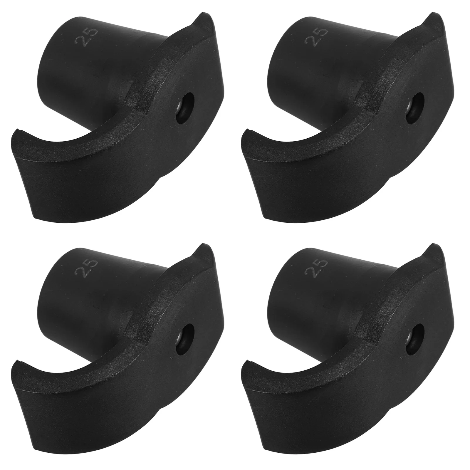 Walking Ski Glides 4 Pcs Anti Slip Walker Skis Crutch Tips Small Sliders Replacement Glides Nonstick Elderly Trekking Pole Covers