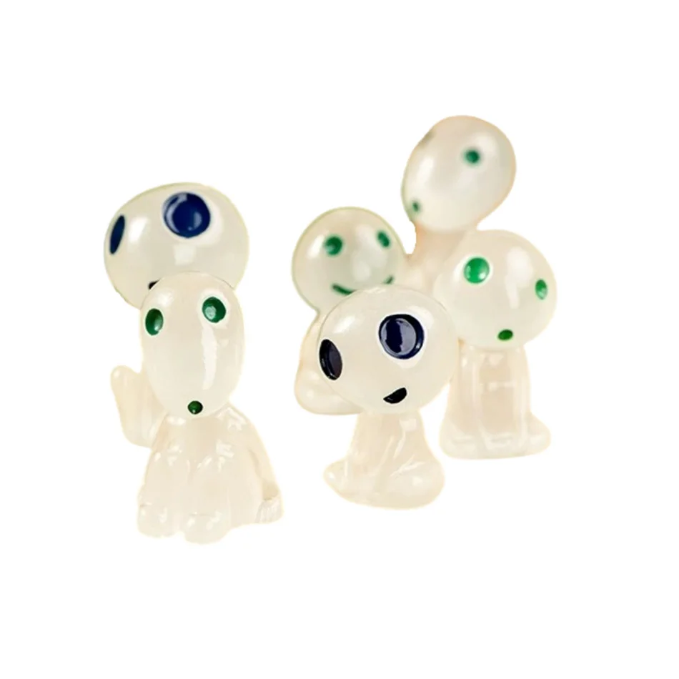 10Pcs Luminous Tree Spirits Micro Landscape Figure Ornament Outdoor Glowing Miniature Statue Potted Mini Garden Accessories 6