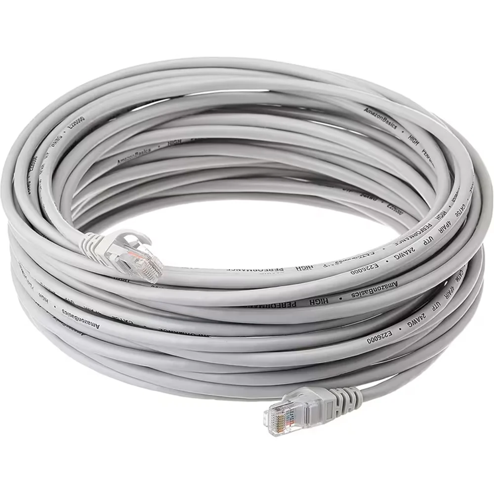 Premium Ethernet Patch Cord with RJ45 Connectors - Multiple Length Options Available