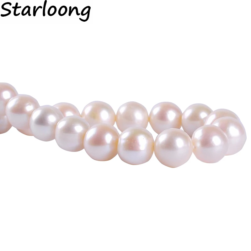 

1strand/lot 9-10mm AA+ Quality Round Ball Natural Freshwater Pearl Spacer Loose Beads DIY for Jewelry Making Bracelet Necklace