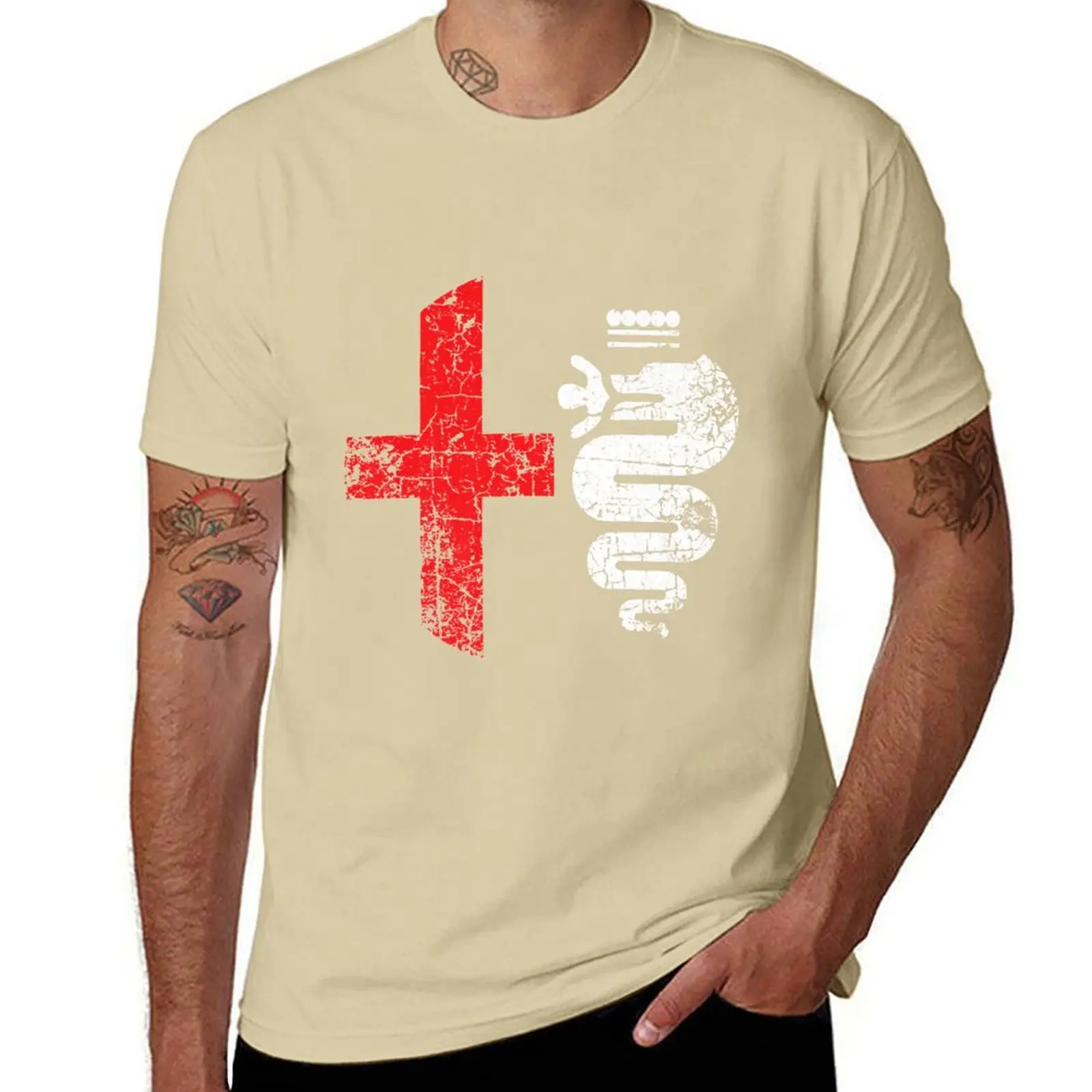 Alfa Car Drivers Stylish Grunge Logo Oversized White T-Shirt
