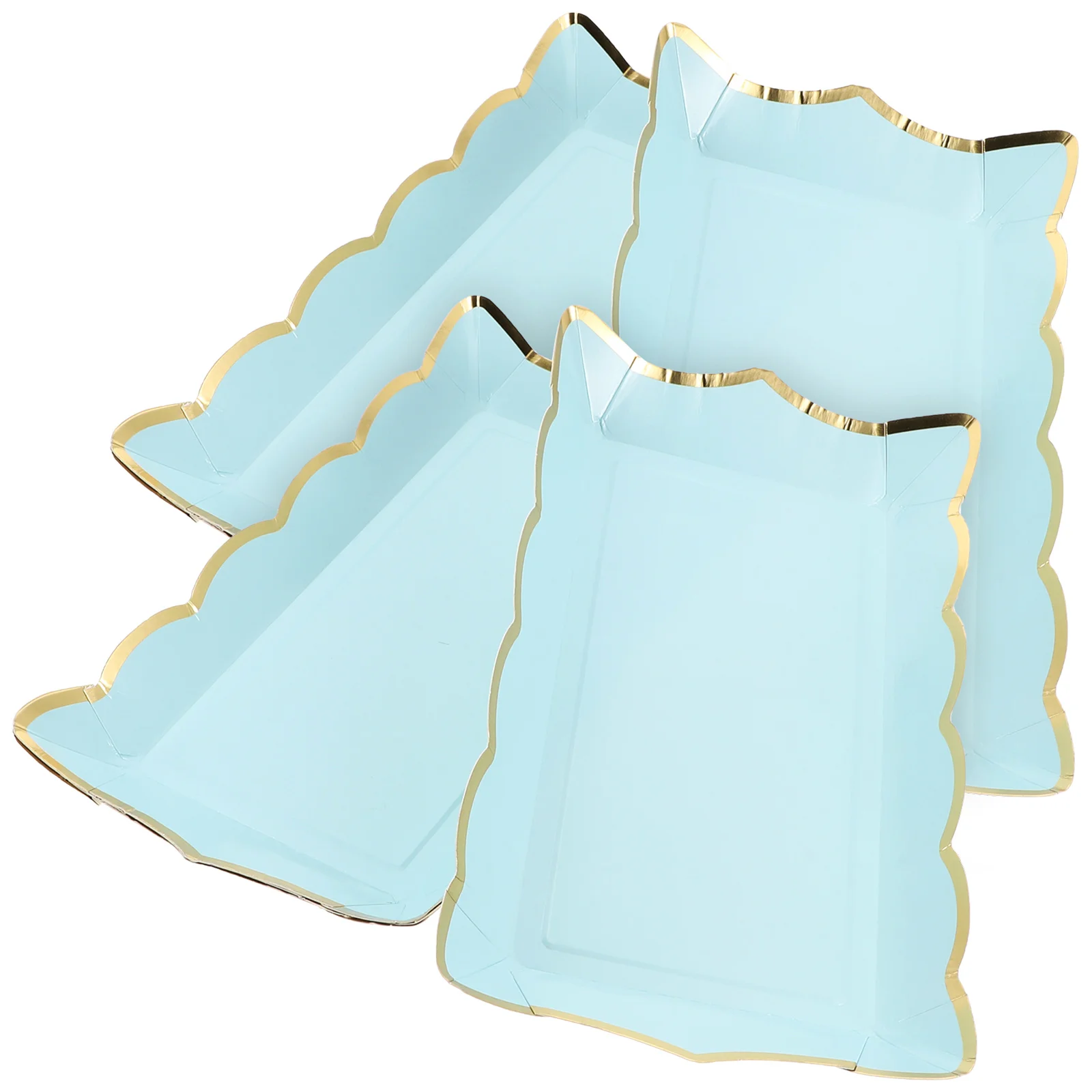 Square Paper Lace Plate Serving Trays for Party Food Fruit Cookie Platters Parties Plates 3