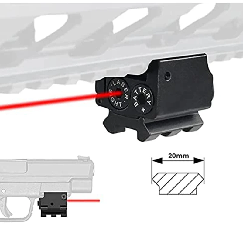 Tactical Mini Red Dot Laser Sight Airsoft Rifle scope Laser Pointer