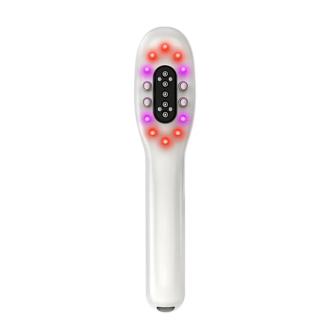 

Electric Laser Hair Growth Comb Blue Red Light Physiotherapy Treatment Vibration Scalp Massager Hairbrush Anti Hair Loss Product