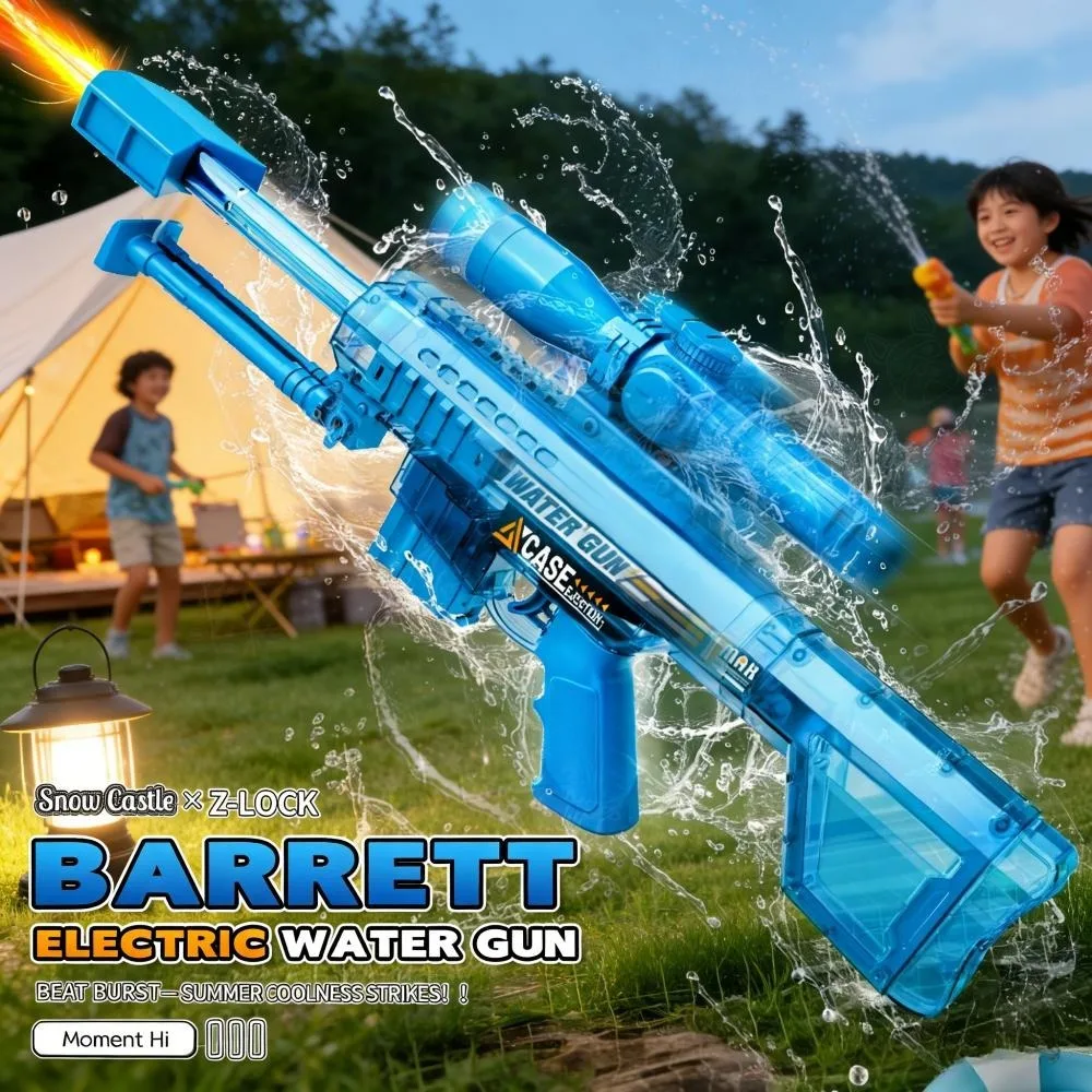 Electric Water Toy Manual Automatic Modes Lights Long Range Squirt Gun Summer Beach Pool Outdoor Fun For Kids And Adults_voghion.com