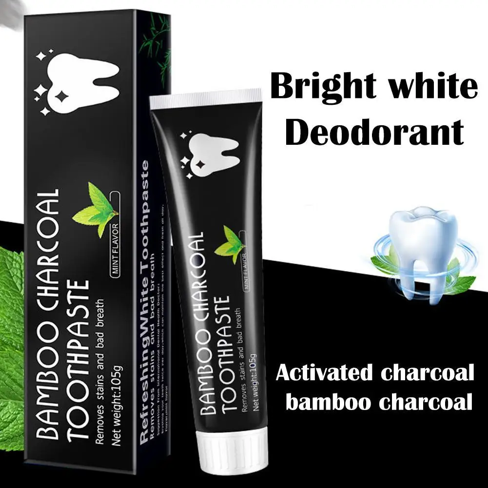 Bamboo Charcoal Toothpaste Whitening Teeth Activated Carbon Removing Yellow Teeth Cleaning Tooth Oral Fresh Oral Health Care teeth whitening essence teeth whitening product teeth health product