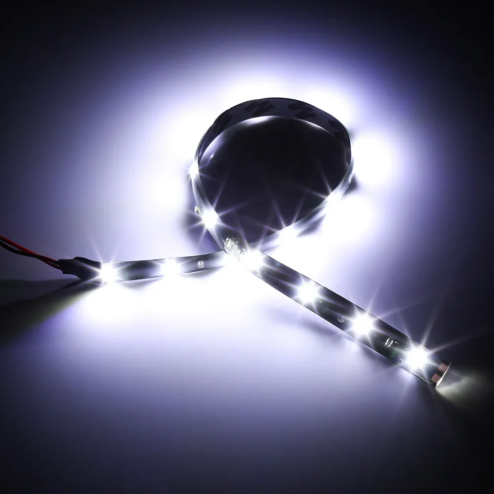 30CM Car LED Strip Light Waterproof Flexible DRL Motorcycle Decor Red Green Blue White Yellow Pink Decor Lamp led ambient light 3742657