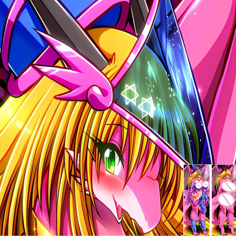 

DIY Customized Anime Fluffy Furry Dark Magician Girl Dakimakura Pillowcase Hugging Body Pillow Cover Case Double-sided Print