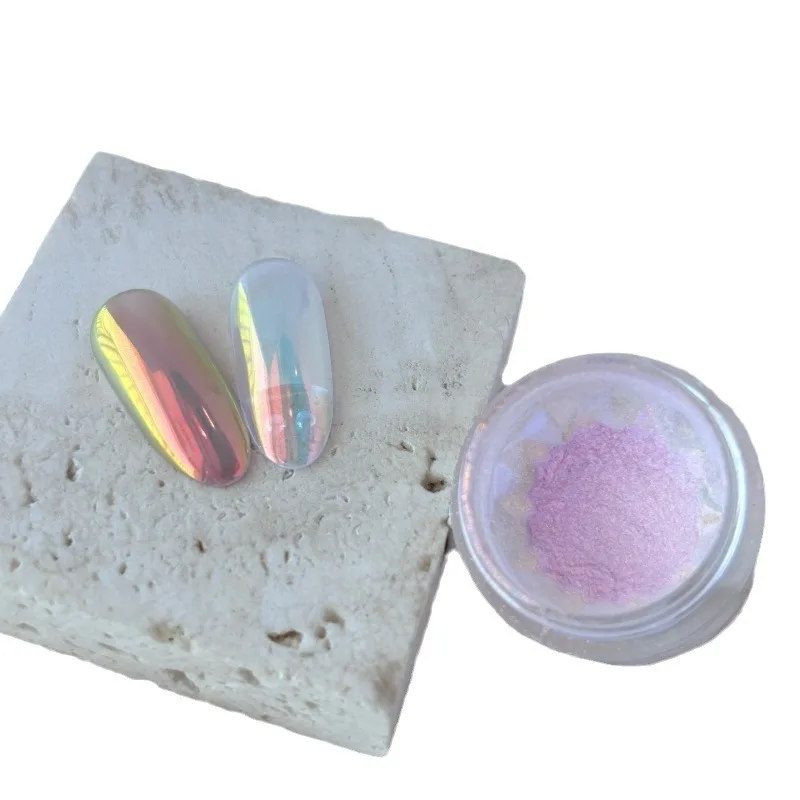 Rainbow Aurora Sky Realm Moonlight Powder Women's Nail Art Titanium Powder Sparkling Nail Accessories nail powder nail pigment nail glitter nail decoration nail decorations
