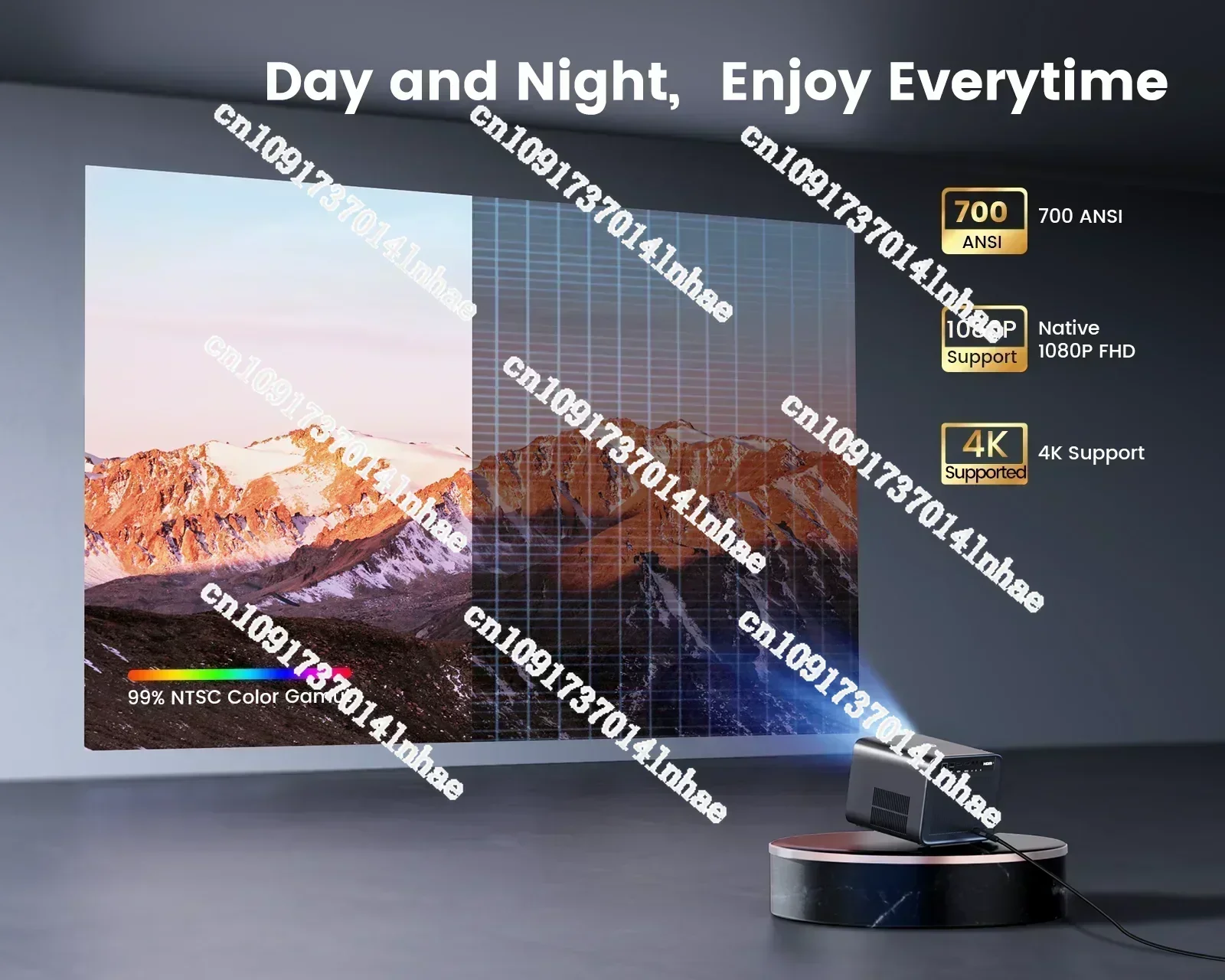 Wimius-ミニホームシアタープロジェクター,4K Linux TV,オート