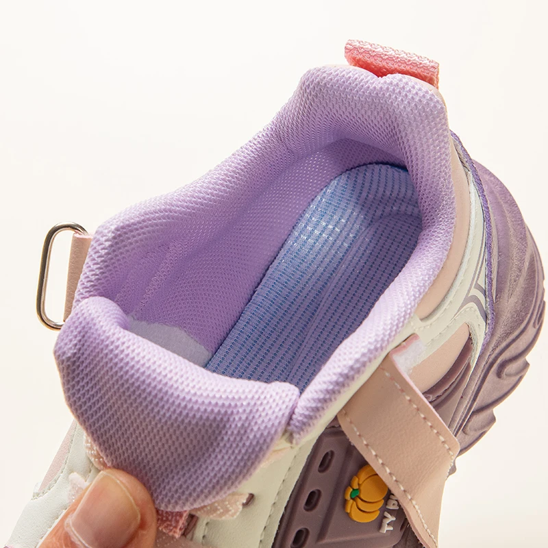 Niedliche Kürbis-Print Kinder-Sneaker mit Klettverschluss Freizeitschuhe für Kleinkinder & Jüngere Kinder – Detail 9
