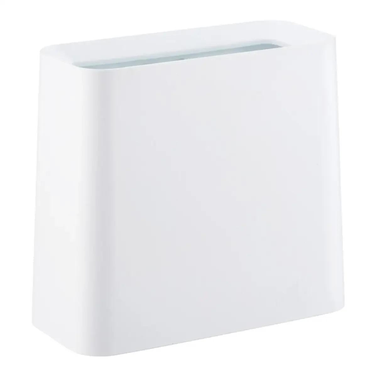 

White Rectangle Tubelor High Grand Wastebasket bathroom trash can garbage bin