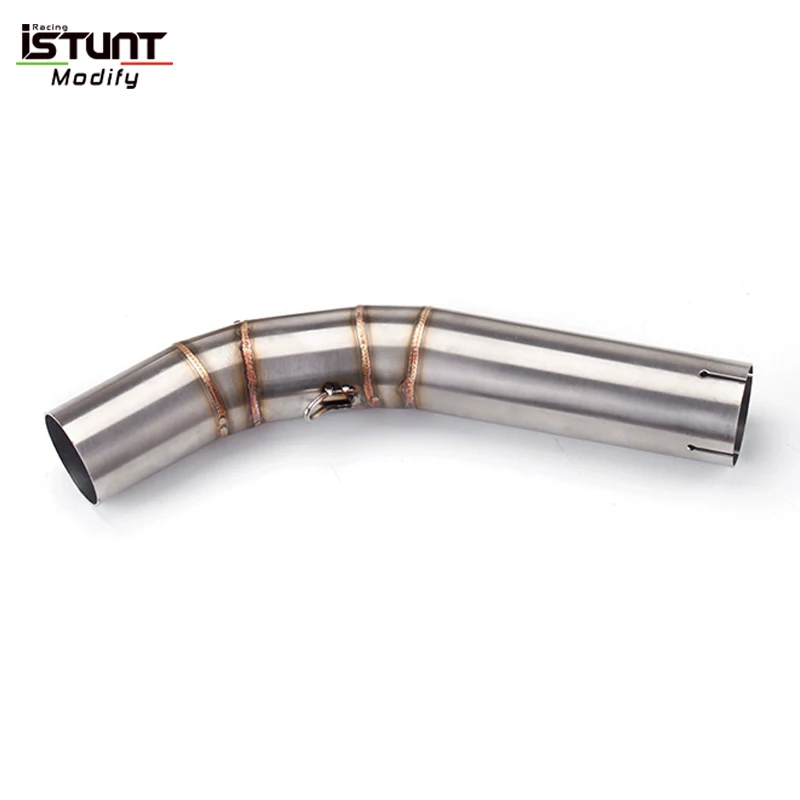 Slip On For Voge 300 AC Motorcycle Exhaust Muffler Modify Escape Moto Stainless Steel Middle Link Pipe Connect 51mm Muffler - Image 6