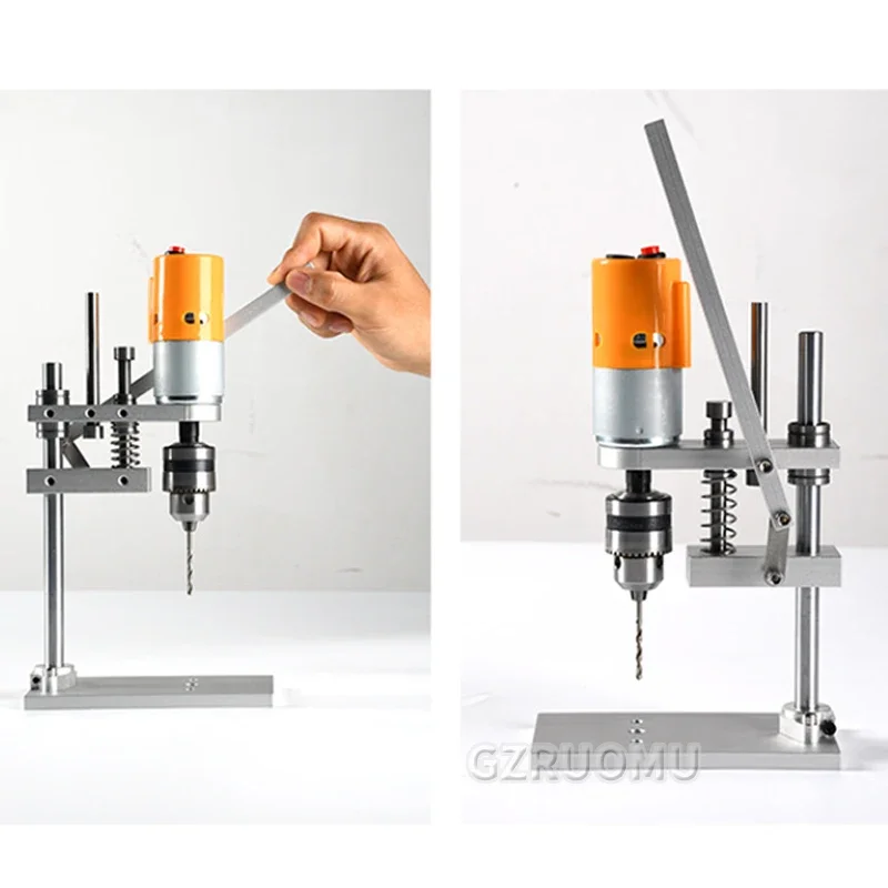 Mini Bench Drill Desktop Portable Mini Electric Drill Variable Speed Drilling Machine B12 Chuck Wood Drilling PCB