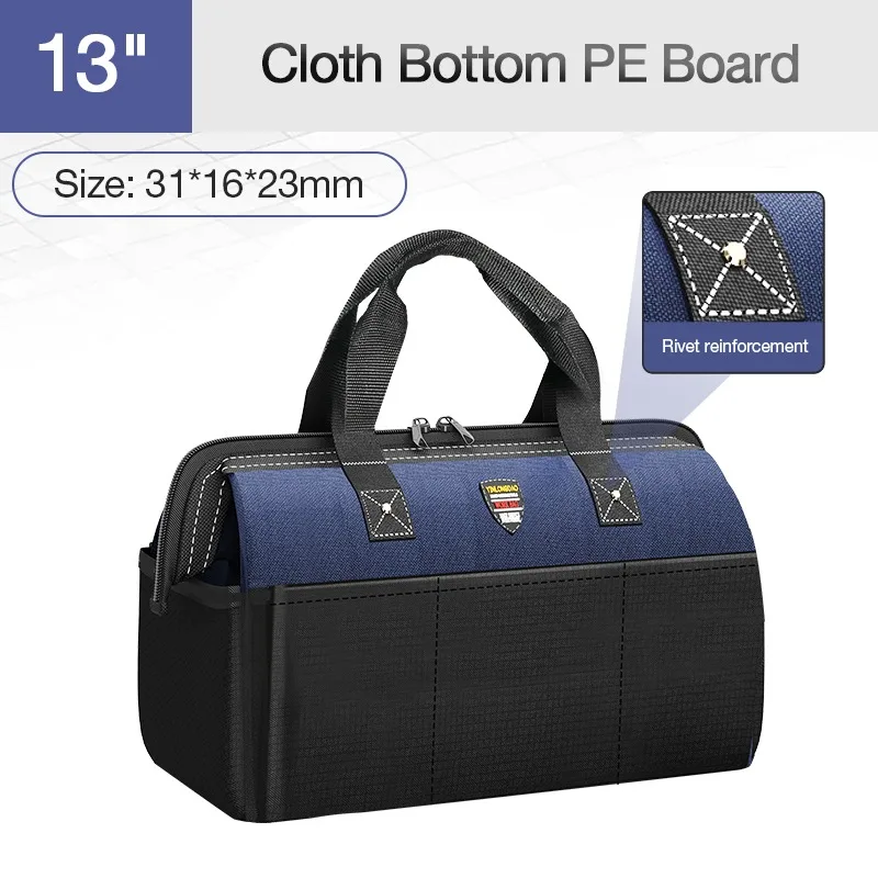 Tool Bag Thickened Fabric Electrician Bag 1680D Oxford Waterproof Wear-Resistant Strong Anti-Fall Storage Toolkit metal tool chest Tool Storage Items