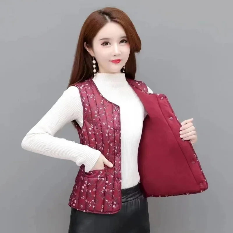 Wine Red printing [fleece-lined thickening]]