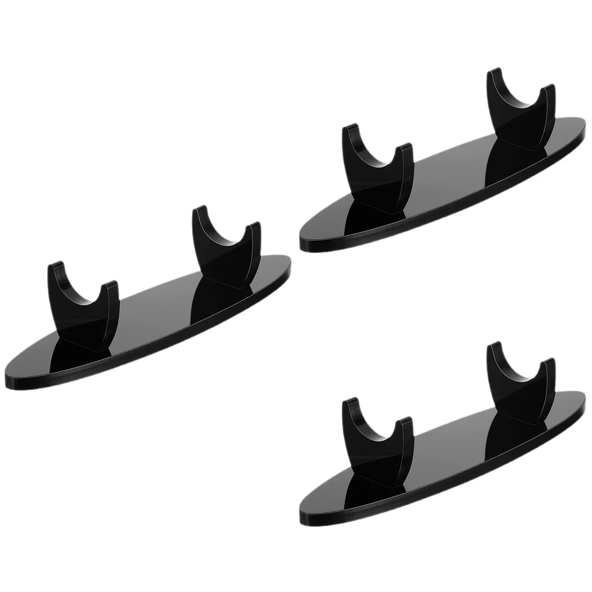 

3 Count Bracket Display Stand Individual Nail Brush Pen Storage Acrylic Art Holder