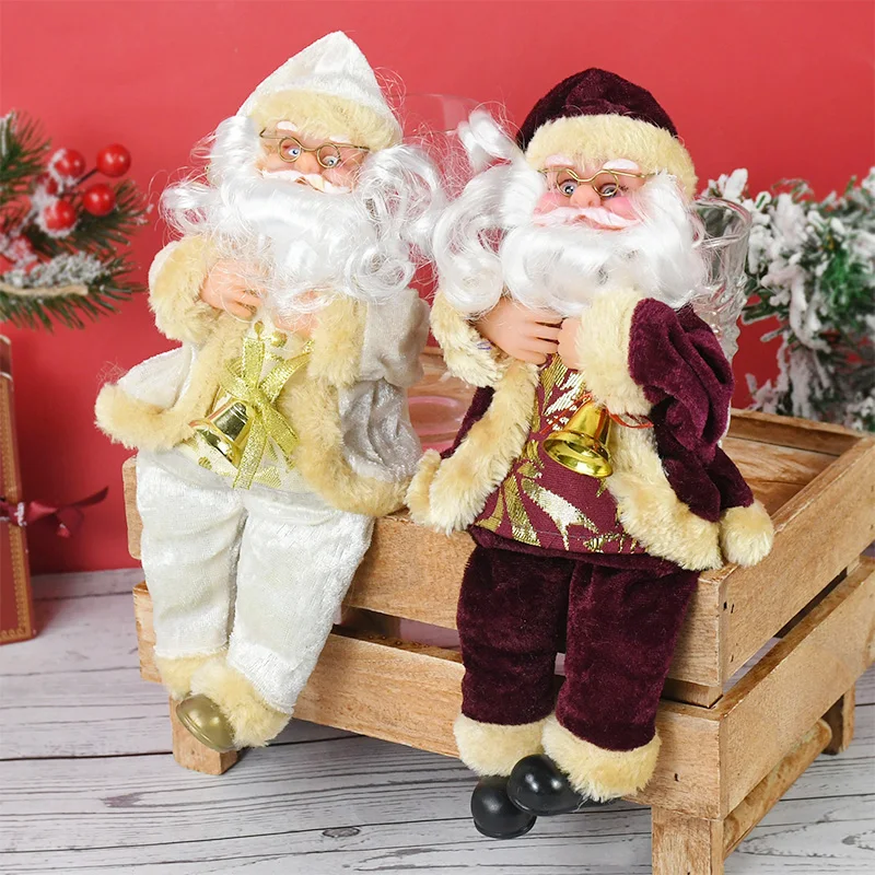 Christmas Santa Claus Doll Xmas Tree Ornament Christmas Decorations for Home Party Gift New Year