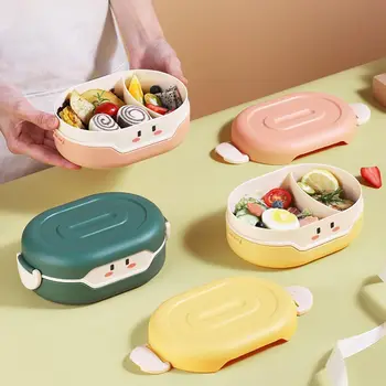 Plastic Bento Box with 1 Compartment Cold Heat Insulated Lunch Storage Box Kids School Bento Box Food Prep Container 27Oz 1