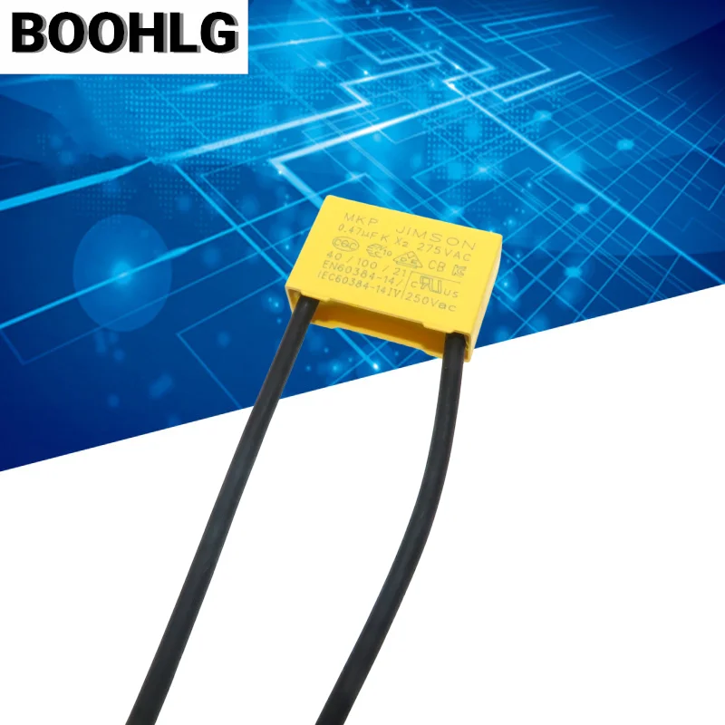5PCS AD K X2 Safety capacitance Tape line 250V-275V 0.1uF 0.15uF 0.22uF 0.33uF 0.47uF Housing Flexible wire safety capacitor safety capacitor