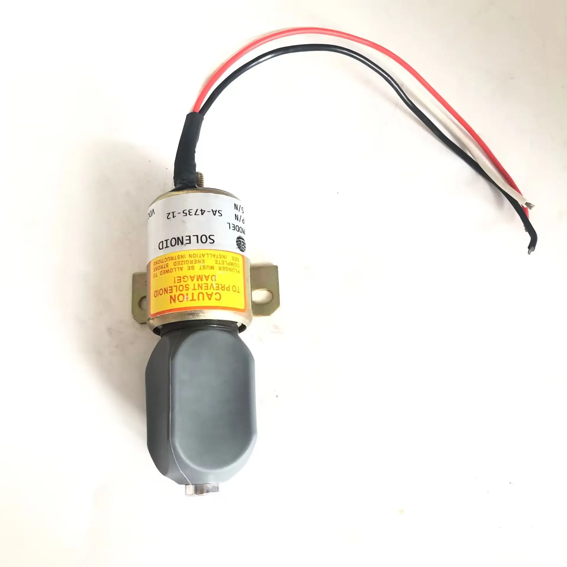 

SA-4735-12 Stop Solenoid Valve Fits Excavator Diesel Engine Woodward 12V 1756ES-12E3
