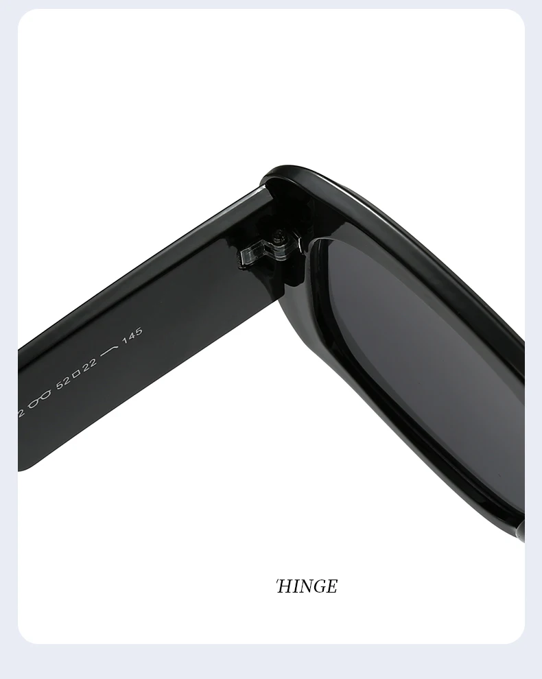 1/4 Stück Vintage Quadratische Sonnenbrille für Damen Großer Rahmen Bonbonfarben Marken-Sonnenbrillen Damen Farbverlauf Leoparden-Brillen Unisex ﻿ UV400 – Detail 6