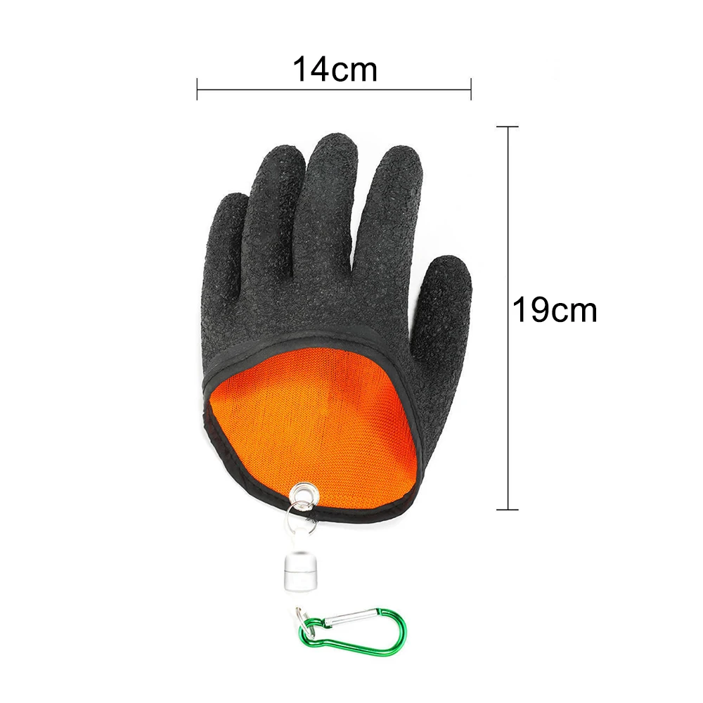 Description Picture 6 of itemFishing Gloves Full Finger Anti-Slip Durabl Work Cutproof Glove Fisherman Protect Hand Fish Grab Carp Latex Hunting Gloves