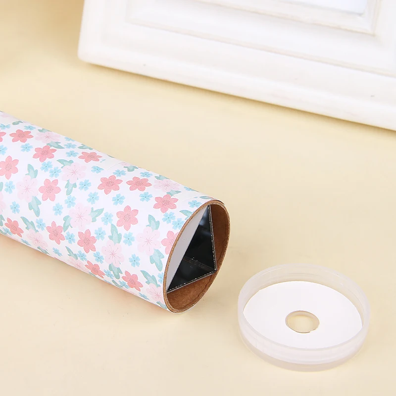 1Set Random DIY Rotating Kaleidoscope Material Kit Kindergarten Scientific Experiment Teaching Tool DIY Toy For Children Gift