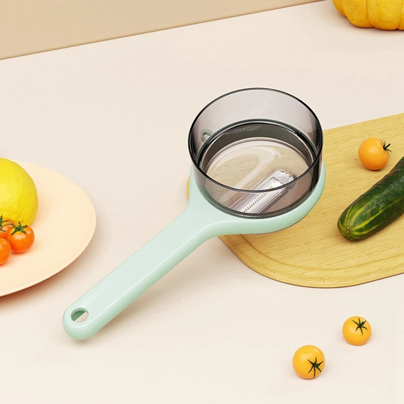BEAU-Peeling Carrot With Storage Box, Peeler With Storage Bucket, Peeler