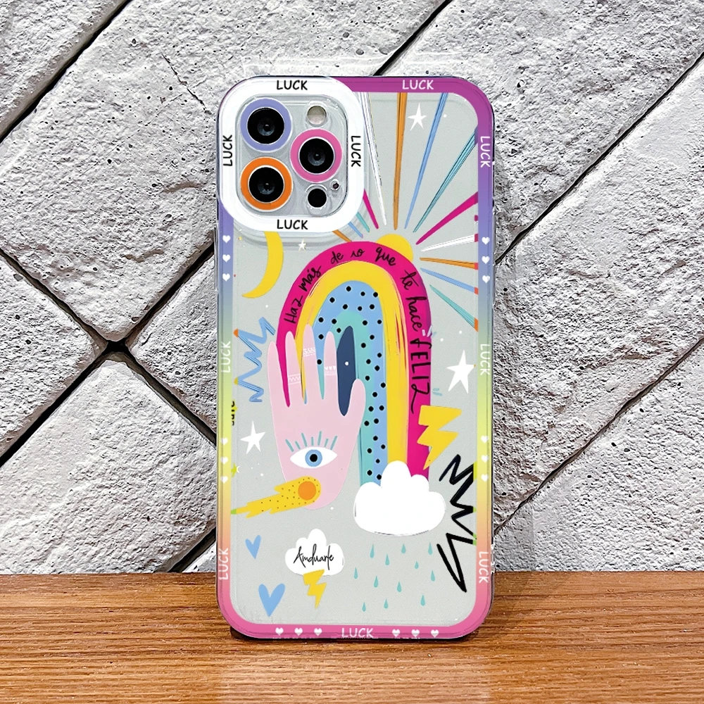 Turkish Blue Evil Eye Transparent Phone Case