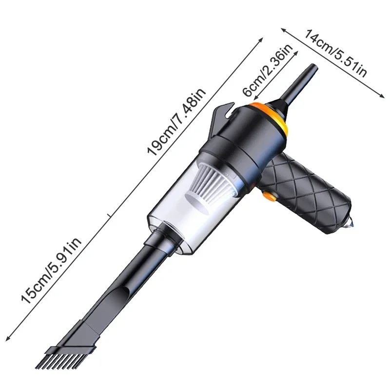 6000pa car vacuum cleaner, high-power mini charging, multifunctional blowing and suction, handheld car vacuum cleaner 6