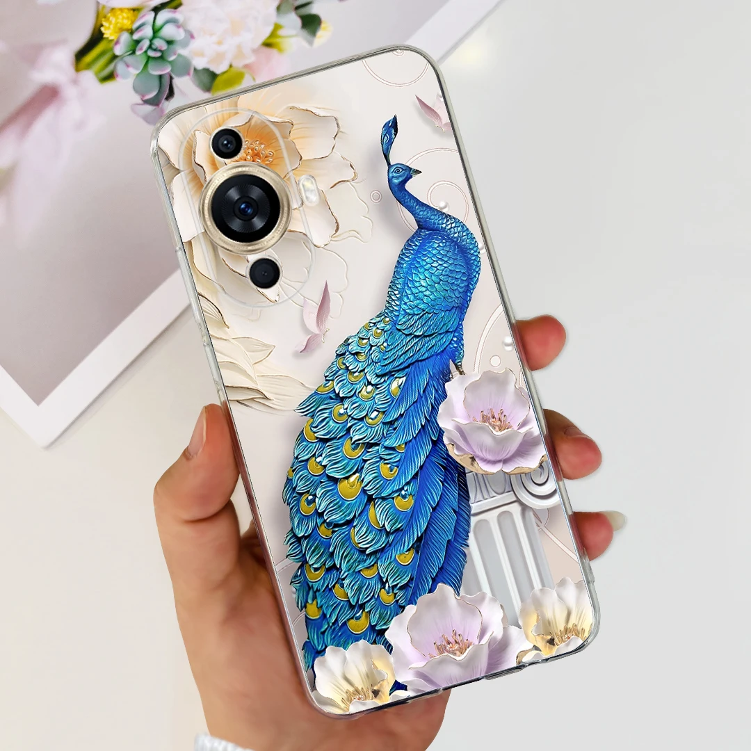 Cute Painted Clear Silicone Soft TPU Phone Case for Huawei Nova 11 Series