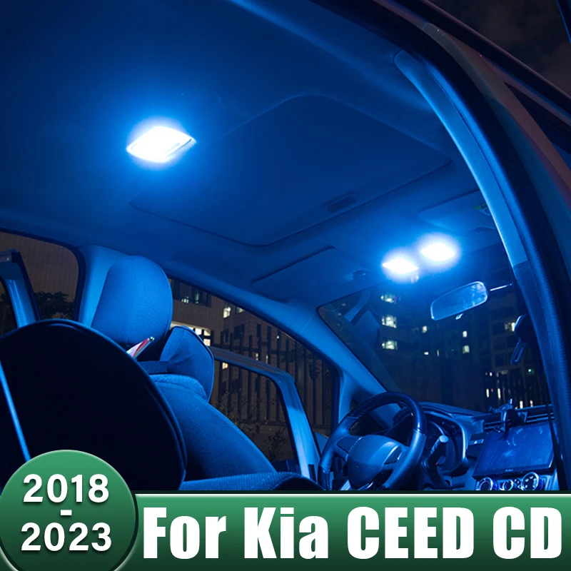 

12pcs Car Interior LED Dome Light ​Vanity Mirror Trunk Lamp Decor Accessory For Kia CEED CD SW GT 2018 2019 2020 2021 2022 2023