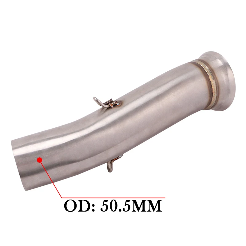 For KTM DUKE 790 890 890R 2018 - 2023 Motorcycle Exhaust Escape Moto Middle Link Pipe Carbon Fiber Cover Connection 51MM Muffler - Image 5