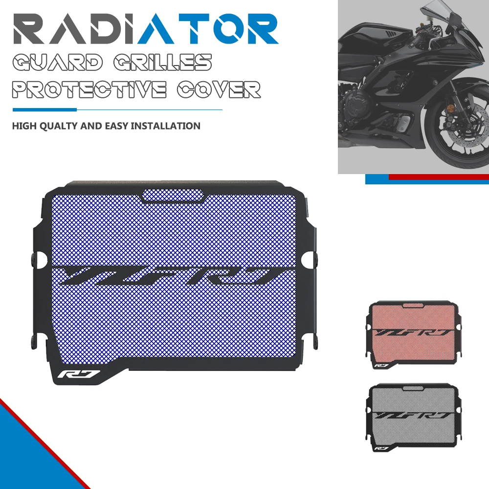 

YZF R7 YZFR7 Motorcycle For Yamaha YZF-R7 2022-2023-2024 Protection Accessories Oil Cooler Radiator Guard Grilles Cover Protect