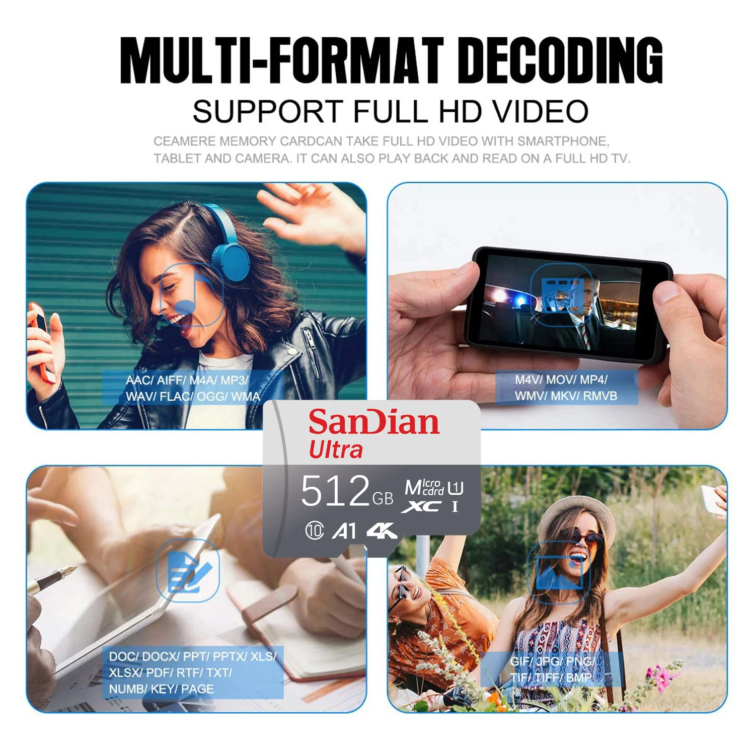 High-Speed Micro SD Memory Card - Multiple Storage Options