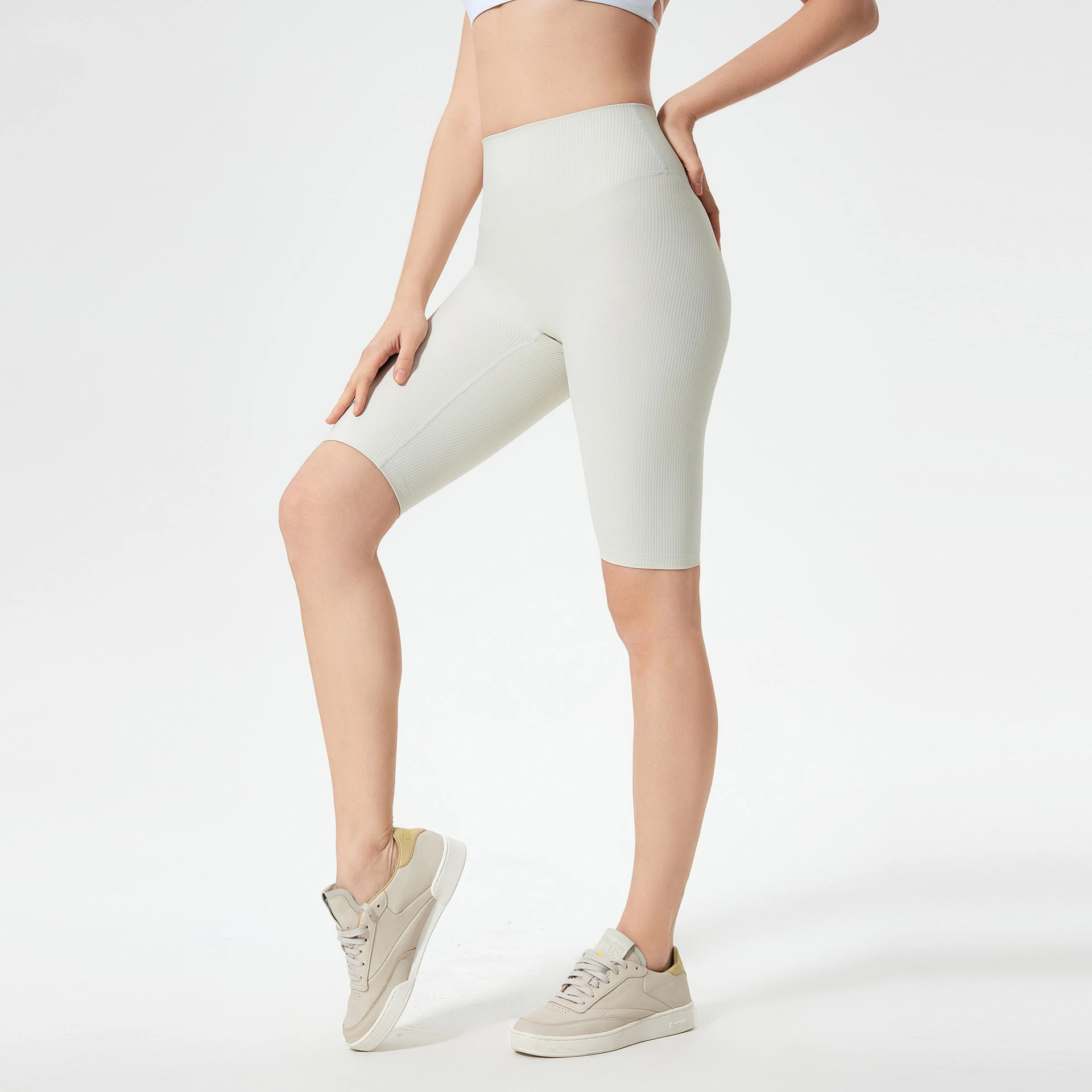 Mermaid Curve Spring and Summer High Waist Belly Tight Yoga Pants Tight Hip Fitness Shorts Outdoor Cycling Shorts for Women