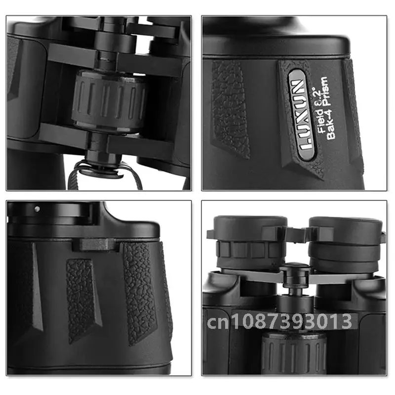 Luxun 20x50 High Maginification Zoom Porro Binocular HD Military Powerful Optical Telescope Wide Angle for Outdoor Hunting 3