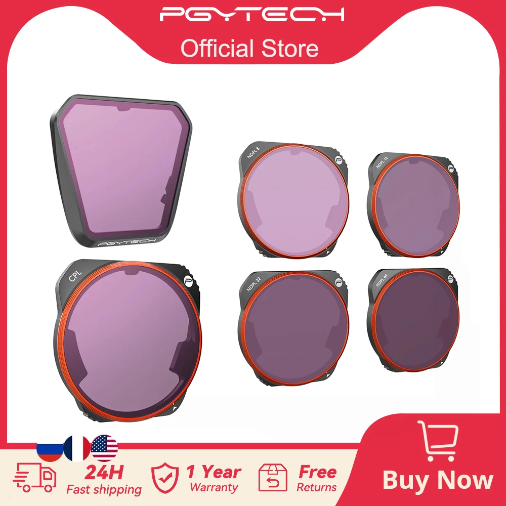 

PGYTECH Drone Filters For Mavic 3 Pro UV CPL ND-PL Set Waterproof&Oilproof Drone Lens